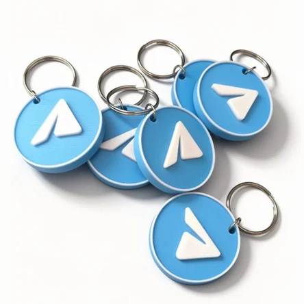 Умный NFC брелок-визитка в стиле телеграм