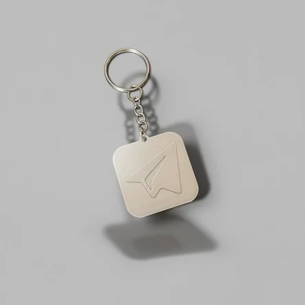 Умный NFC брелок-визитка в стиле телеграм